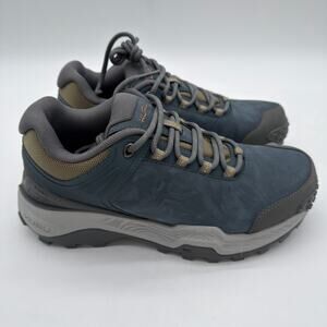 Kuru Ridge Motion Leather Hiking Plantar Fasciitis Heel Support Boots 7.5 Blue